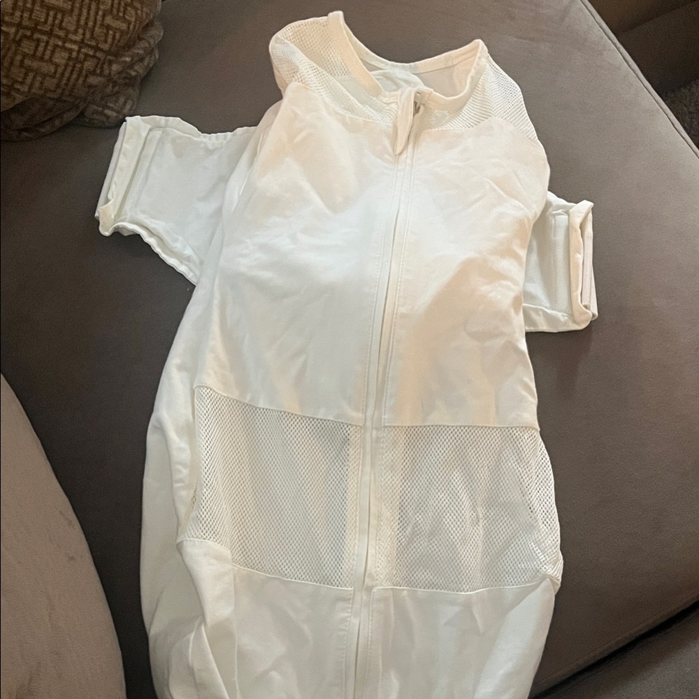 Cozy White Baby Sleep Sack